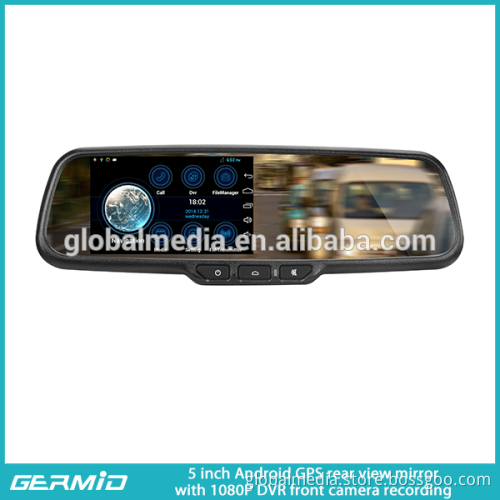 5inch LCD car rearview mirror gps android